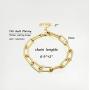 14K Gold Plated Chain Bracelet for Women Fashion Simple Bracelet