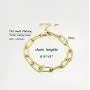 14K Gold Plated Chain Bracelet for Women Fashion Simple Bracelet