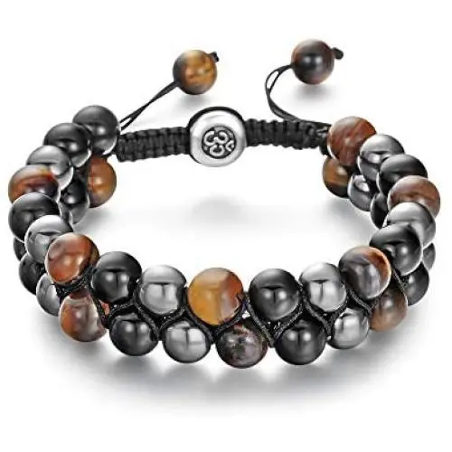 Lava Rock Bracelet Bead Bracelet -8MM Tiger Eye Bracelet Essential Oil Diffuser Healing Natural Stone Bead Bracelet Adjustable Chakra Unisex Yoga Bracelets Lava Rock Bracelet Bead Bracelet -8MM Tiger Eye Bracelet Essential Oil Diffuser Healing Natural Stone Bead Bracelet Adjustable Chakra Unisex Yoga Bracelets
