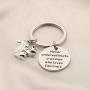 AKTAP Squirrel Charm Keychain Never Underestimate A Woman Who Loves Squirrels Gifts for Squirrel Lovers Animal Loves BFF Mysterious Jewelry