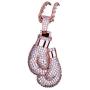 KMASAL Punk Iced Out Boxing Gloves Chain Pendant Necklace Hip Hop Jewelry 18K Gold Plated Cubic-Zirconia Necklace for Men Women