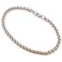 Stainless Steel 2 Tone Silver Gold Color Wheat Chain Link Bracelet 4mm 6mm 7 8 9 inches