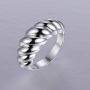 YBMYCM 14K Real Gold Plated Thick Chunky Dome Rings for Women Girls (5-10 Size)