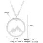 Friendship Snowy Mountain Peak Necklace Magnificent Things Good Luck Pendant with Message Card Calling Hiking Gifts