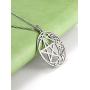 cooltime Stainless Steel Pentacle Pendant Necklace Pentagram Celtic Knot Star Circle Crescent Charm Jewelry