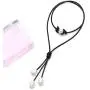 Pearlypearls 3 Freshwater Pearl Pendant Necklace on Black Leather Cord Jewelry for Women 18 Pearlypearls 3 Freshwater Pearl Pendant Necklace on Black Leather Cord Jewelry for Women 18