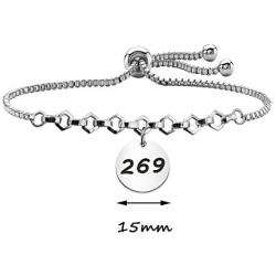 KUIYAI Vegetarian Jewelry 269 Pendant Bracelet Vegan Bracelet Herbivore Veg Symbol Bangle for Women
