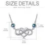 AOBOCO Infinity Heart Necklace for Women 925 Sterling Silver Endless Love Pendant Necklace with Austrian Crystals AOBOCO Infinity Heart Necklace for Women 925 Sterling Silver Endless Love Pendant Necklace with Austrian Crystals