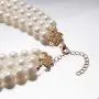 Faux Big White Pearl 3 Layer Chunky Necklace and Earrings Bib Costume Jewelry Set Faux Big White Pearl 3 Layer Chunky Necklace and Earrings Bib Costume Jewelry Set