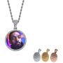 GUCY Hip Hop Jewelry Picture Pendant Necklace for Women Men Personalized Custom Photo Pendant Necklace