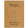 Lcherry Faith Cross Necklace S925 Sterilng Silver Faith Hope Belive Pendant Necklace Religious Jewelry for Women