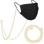 PAVOI 14K Gold Plated Mask Necklace | Strap Lanyard | Face Mask Chains for Women