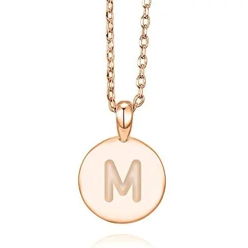 PAVOI 14K Rose Gold Plated Letter Necklace for Women | Gold Initial Necklace for Girls PAVOI 14K Rose Gold Plated Letter Necklace for Women | Gold Initial Necklace for Girls