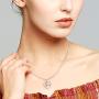 Angelady Silver Butterfly Pendant Necklaces for Women & Girls - Love Heart Necklace Birthday Christmas Valentine Jewellery Gifts for Girlfriend, Wife, Sister