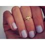 MANZHEN Cute Gold Tiny Honey Bee Ring Jewelry for Women