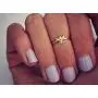 MANZHEN Cute Gold Tiny Honey Bee Ring Jewelry for Women