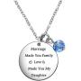 De&ai Marriage Made You My Family Love Made You My Daughter Necklace for Daughter in Laws Wedding Birthday