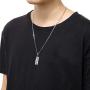 Nsitbbuery Hip Hop Stainless Steel Dollar Bill Tag Pendant Necklace