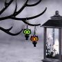 Cute Owl Bird Hook Earrings Halloween Christmas Earrings Gifs Delicate Fashion Black Owl Hook Dangle Tassel Drop Earring Animal Owl Lovers Jewelry Christmas Gifs for Women