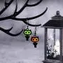 Cute Owl Bird Hook Earrings Halloween Christmas Earrings Gifs Delicate Fashion Black Owl Hook Dangle Tassel Drop Earring Animal Owl Lovers Jewelry Christmas Gifs for Women