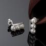 Pearl Dangle Earrings Freshwater Cultured White Pearl Climber Earrings Pearl Jewelry Gifts for Women Girls Wife