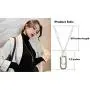 ALAIX Womens Necklace Gold Chain Long Necklaces with Pin Shaped Pendant Sweater Necklace Long for Women