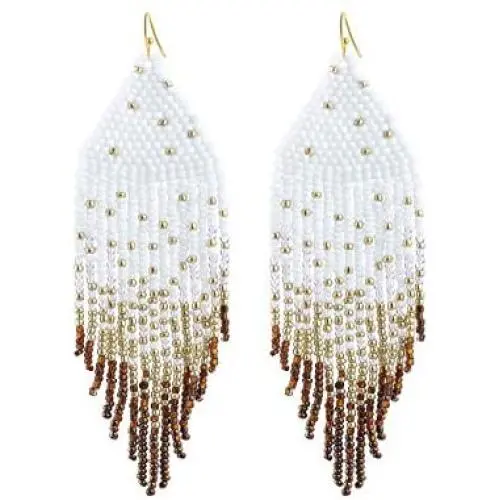 PLTGOOD Boho Tassel Dangle Earrings for Women Girls - Handmade Miyuki Delica Seed Beads Earrings Long Statement Earrings Jewelry PLTGOOD Boho Tassel Dangle Earrings for Women Girls - Handmade Miyuki Delica Seed Beads Earrings Long Statement Earrings Jewelry