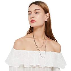 Earlace Earrings Drop Dangle Long Chain Earrings Fashion Jewelry for Women Girls
