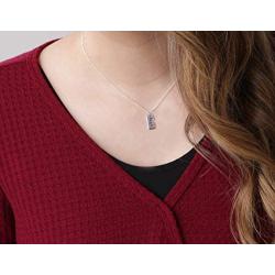 Girls Sterling Silver Pendant Bar Necklaces