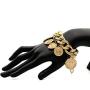 Denifery Gold Chain Bracelets Set for Women Adjustable Fashion Paperclip Link Italian Cuban Chunky Chain Bracelets Jewelry for Women Girls (Style 4)