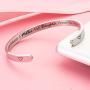 Raysunfook Mother Bracelet Hidden Message Cuff Bangle Jewelry from Daughter Son