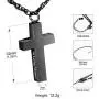 XIUDA Jewelry Cross Urn Necklace Pendant Memorial Ash Jewelry for mom & dad