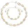 KARIDUN Bohemian Hawaiian Beach Seashell Choker Necklaces and Bracelets for Women Adjustable Conch Anklet Turtle Bracelet Turquoise Necklace and Bracelet Set