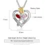 Personalized Rose Necklace for Women Custom Names Necklace Pendant with Simulated Birthstones Christmas Jewelry Gift Birthday Gift for Women Wife Girls Her Personalized Rose Necklace for Women Custom Names Necklace Pendant with Simulated Birthstones Christmas Jewelry Gift Birthday Gift for Women Wife Girls Her