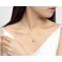 Pearl Pendant Necklace Freshwater Cultured White Pearl Necklace with Sterling Silver Chain Pearl Jewelry Gifts for Women Girls Wife