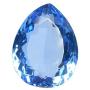 Blue Topaz Gem 44.00 Ct Brazilian Topaz Faceted Pear Blue Topaz Gemstone Loose