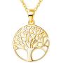 Agvana Gold Tree of Life Necklace Mothers Day Gifts for Mom Gold Filled Sterling Silver Dainty Family Tree Dainty Pendant Necklace Anniversary Jewelry Birthday Gifts for Women Girls Grandma Her