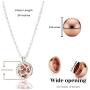 Urn Necklaces for Ashes Pendant and Chain in Hypoallergenic 925 Sterling Silver and Cubic Zirconia Memorial