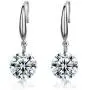 SBLING Platinum-Plated Sterling Silver Drop Earrings Made with Swarovski Crystals (4 cttw) SBLING Platinum-Plated Sterling Silver Drop Earrings Made with Swarovski Crystals (4 cttw)