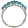 Carillon Stunning Neon Apatite Natural Gemstone Round Shape Wedding Ring 925 Sterling Silver Jewelry For Women for Men