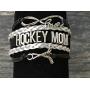 Infinity Collection Hockey Mom Charm Bracelet, Ice Hockey Mom Jewelry, for Moms with Hockey Players