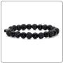 Fusamk Fashion Yoga Natural Stone Bracelet Religious Cross Beads Link Bracelet.7.5'' Wrist
