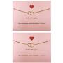 Your Always Charm Mothers Day Gifts , Mother Daughter Bracelet Set for 2,Interlocking Heart Mothers Day Jewelry Gifts from Daughter