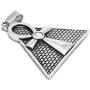 Gungneer Egypt Pyramid Ankh Necklace Pendant Stainless Steel Chain Key of Eternal Life Spiritual Jewelry Men Women
