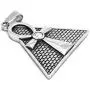 Gungneer Egypt Pyramid Ankh Necklace Pendant Stainless Steel Chain Key of Eternal Life Spiritual Jewelry Men Women