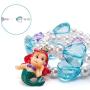 Girls Kids Mermaid Pendant Necklaces-Toddler Girls Heart Necklace Bracelet Sets-Little Girls Mermaid Necklace Jewelry Set