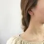 Silver Stud Earrings for Women Men Girls 4 Pairs of Hypoallergenic Small White Gold Plated Cubic Zirconia Cartilage Earrings Jewelry Sets (2mm/3mm/4mm/5mm)