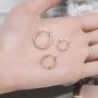 GULICX 3 Pairs Sterling Silver Small Hoop Stud Earrings Hypoallergenic Huggie Hinged Unisex Sleeper Hoops Earrings, Tiny Cartilage CZ Ball Earrings Piercing Jewellery for Women Girls