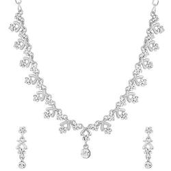 MUCH-MORE Indian Bollywood Wedding Party Wear Bridal Ethnic Necklace Earrings Set Jewelry for Women