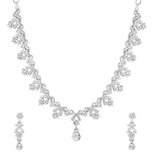 MUCH-MORE Indian Bollywood Wedding Party Wear Bridal Ethnic Necklace Earrings Set Jewelry for Women MUCH-MORE Indian Bollywood Wedding Party Wear Bridal Ethnic Necklace Earrings Set Jewelry for Women